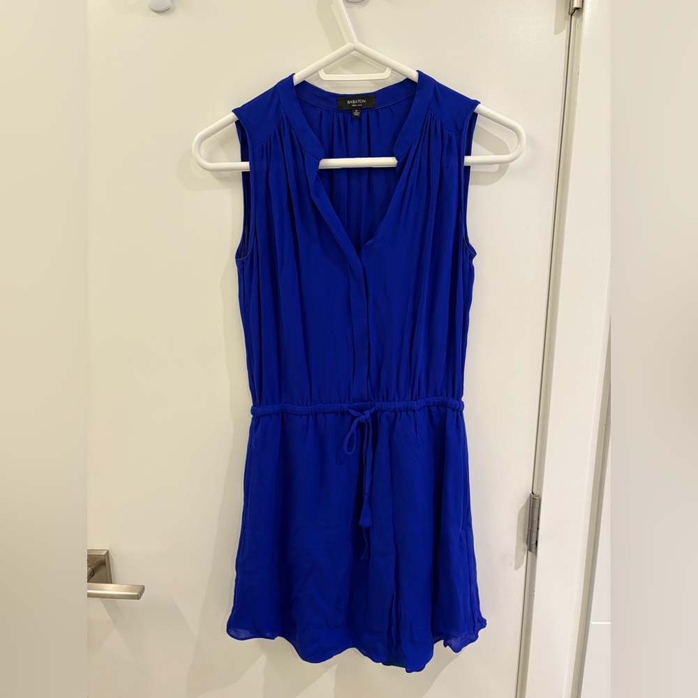 Babaton Silk  Bennet Dress in blue Size XS